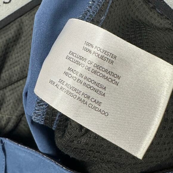 Orvis Blue Black Mens 40 Flat Front Minimalist Casual Performance Chino Shorts - Picture 6 of 12